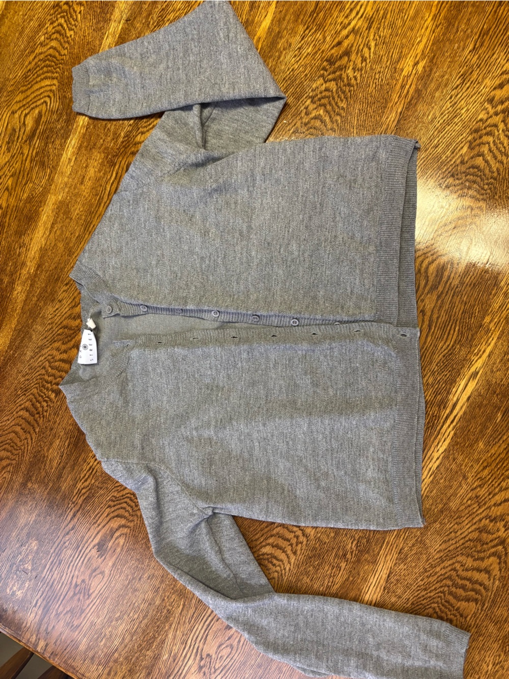 Daisy Heather Gray Men’s Button-Up Cardigan